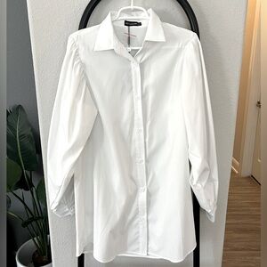 NWT Tailored Button Down Shirt Dress in size 4